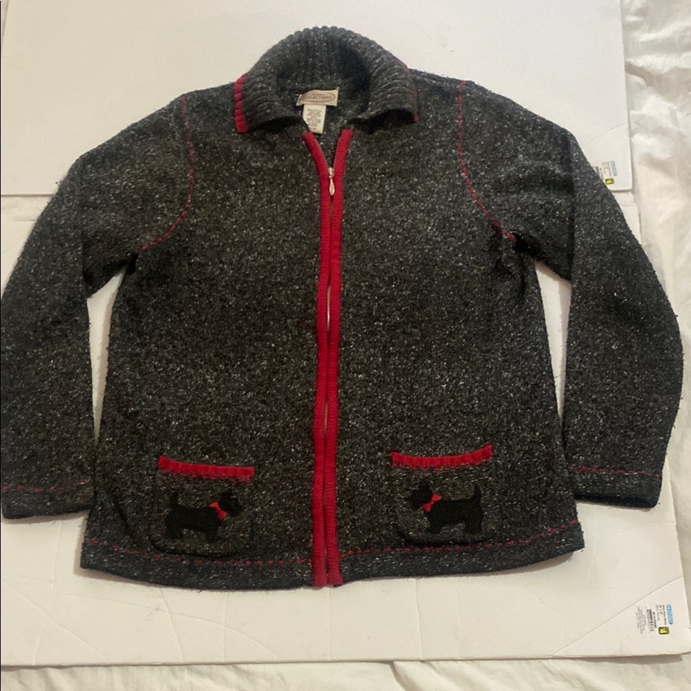 Adorable Vintage Scottie Dog Cardigan